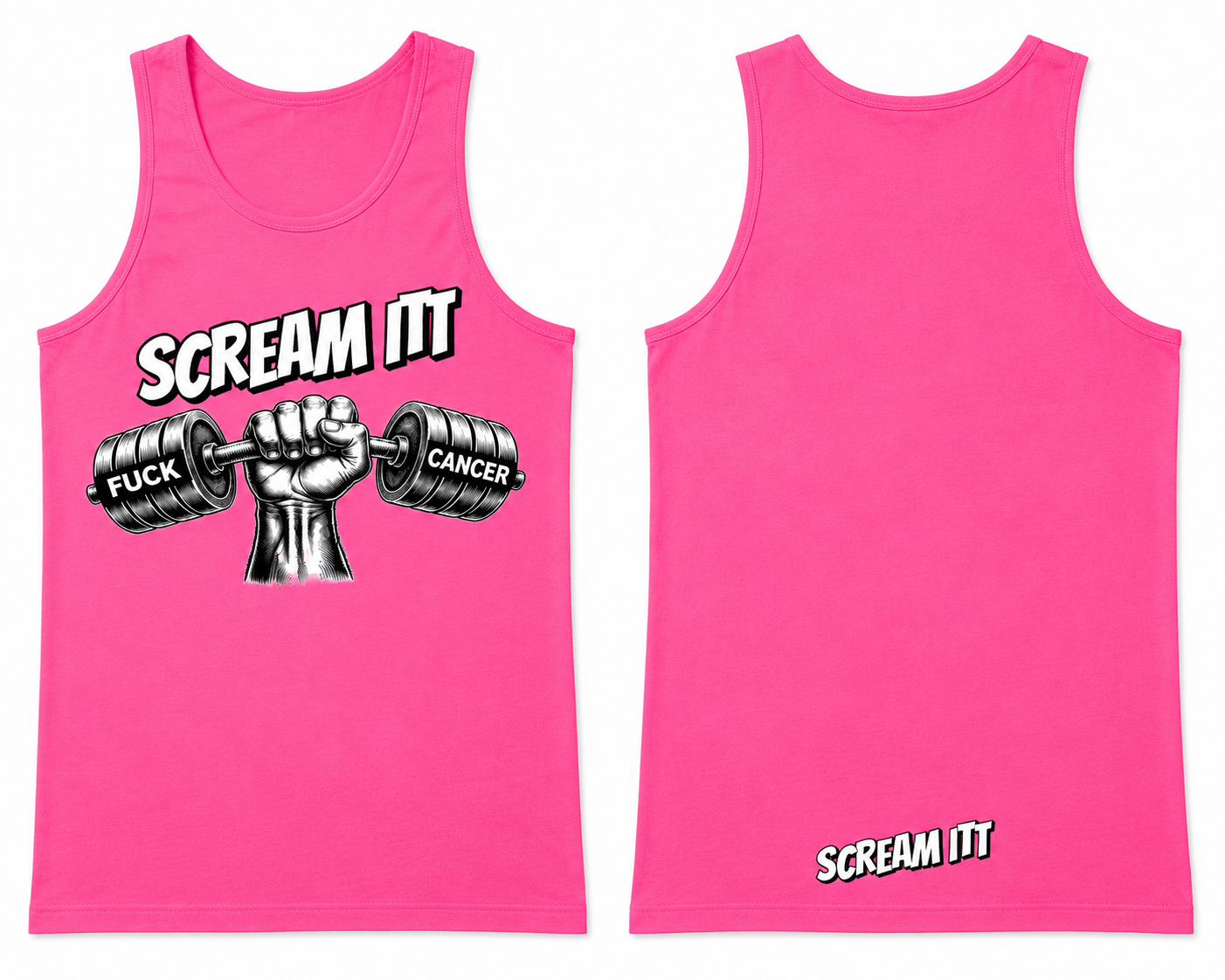 F CANCER DUMBELL TANK