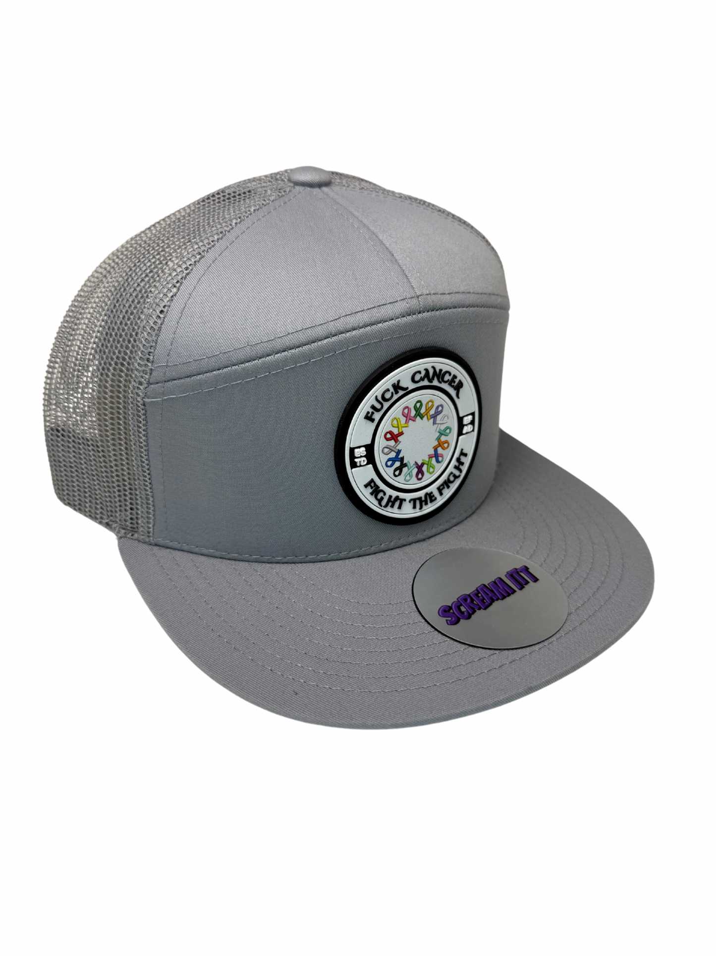 Fuck Cancer, Fight the Fight Trucker Snapback - Select for more color options