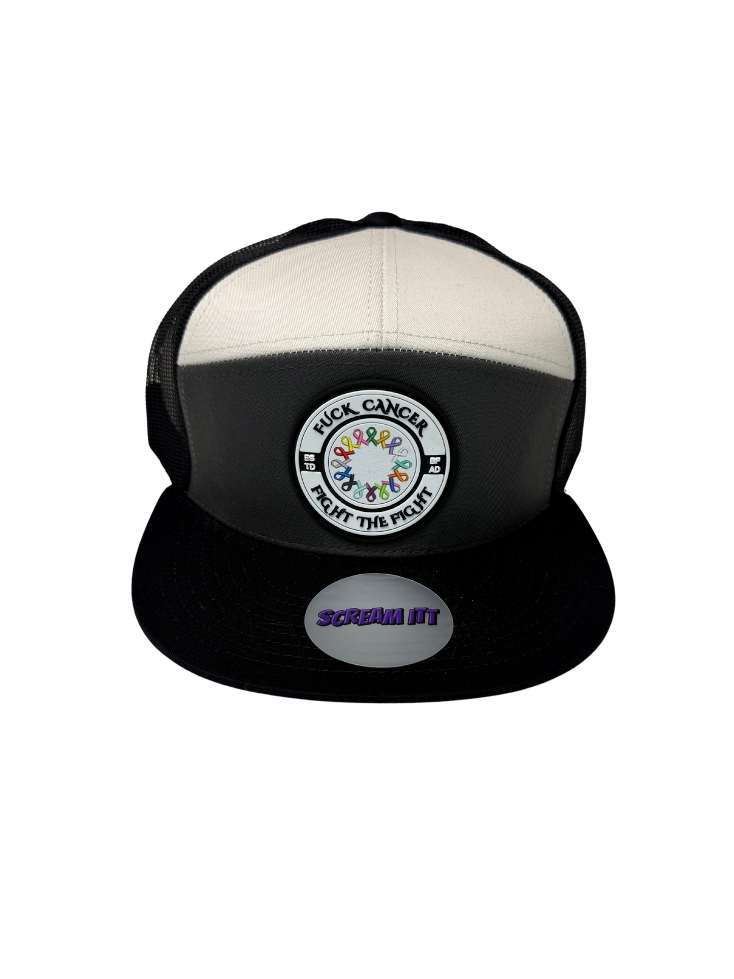 Fuck Cancer, Fight the Fight Trucker Snapback - Select for more color options