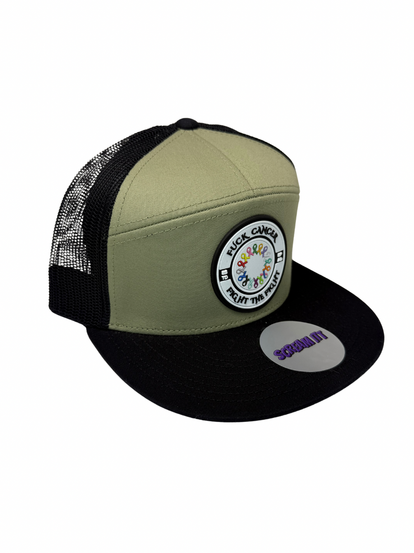 Fuck Cancer, Fight the Fight Trucker Snapback - Select for more color options