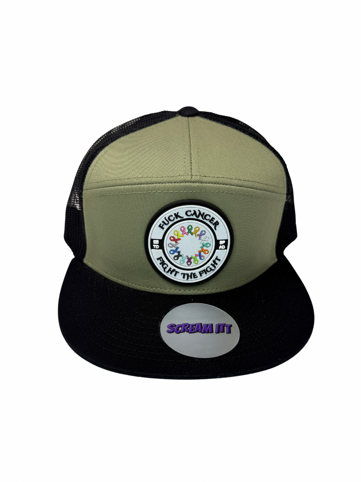 Fuck Cancer, Fight the Fight Trucker Snapback - Select for more color options