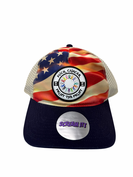 Fuck Cancer, Fight the Fight Relaxed Fit Trucker Hat - Select for more options