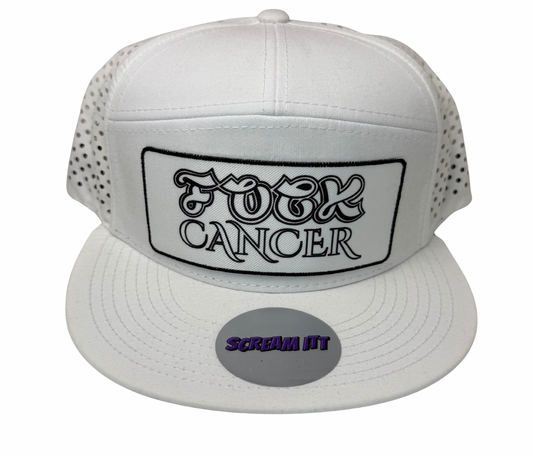 Fuck Cancer Perforated Snapback Hat