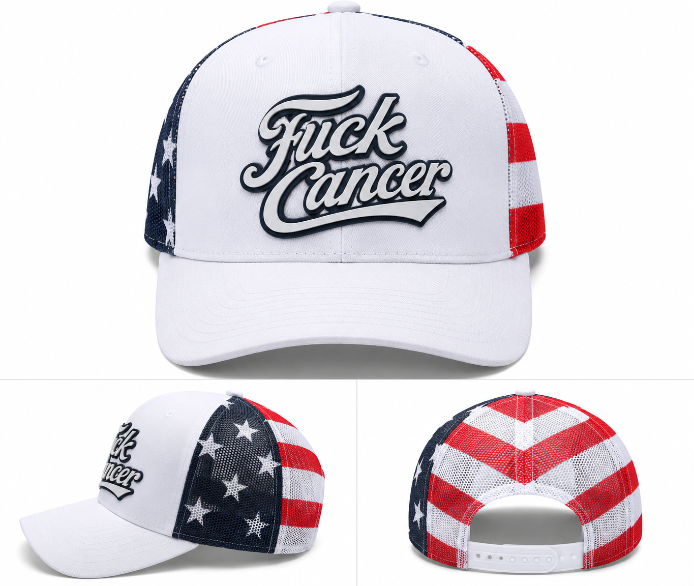 USA “Fuck Cancer” Trucker Hat