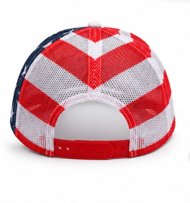 USA Unity Ribbon Trucker Hat