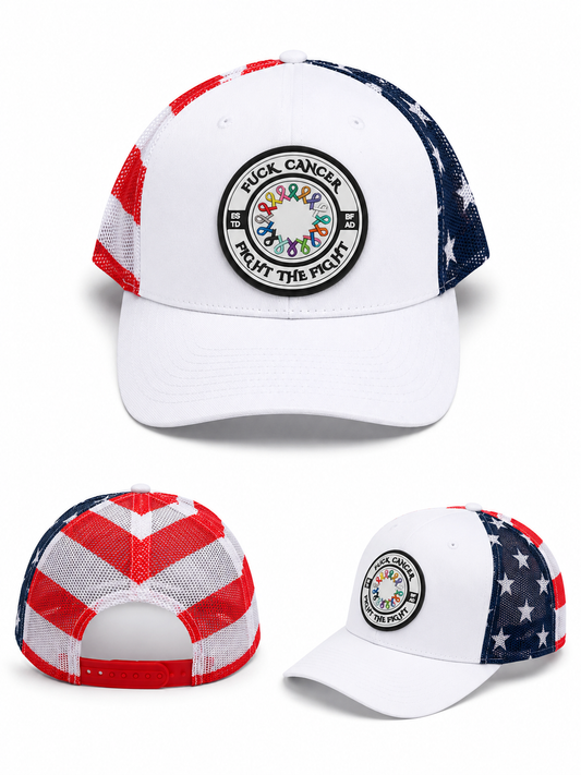 USA Unity Ribbon Trucker Hat