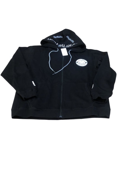 Premium Embroidered Fuck Cancer, Fight the Fight Zipper Hoodie