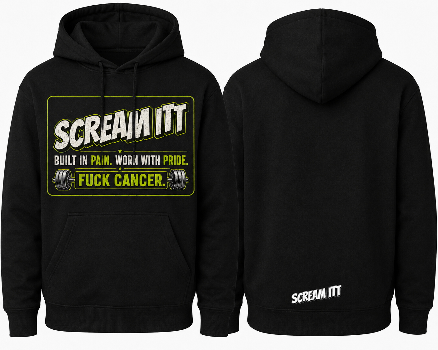 BUILT IN PAIN HOODIE