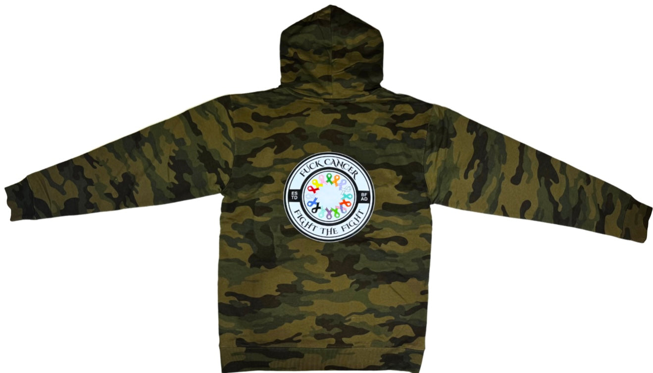 Scream Itt | Fuck Cancer, Fight the Fight Zipper Hoodie - Select for more options