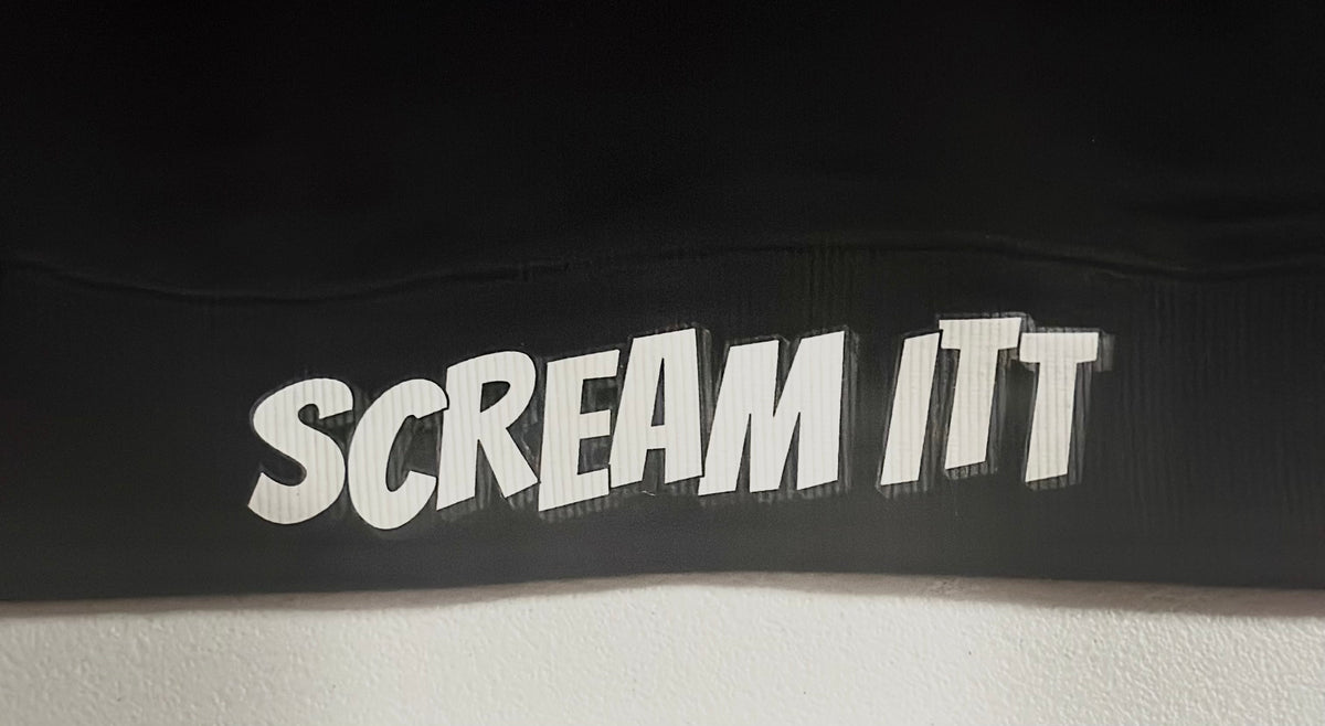 Premium Embroidered & Chenille Scream Itt | Fuck Cancer, Fight the Fight Pullover Hoodie