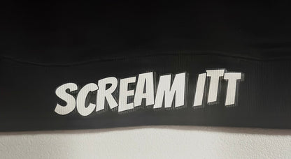 Premium Embroidered & Chenille Scream Itt | Fuck Cancer, Fight the Fight Pullover Hoodie