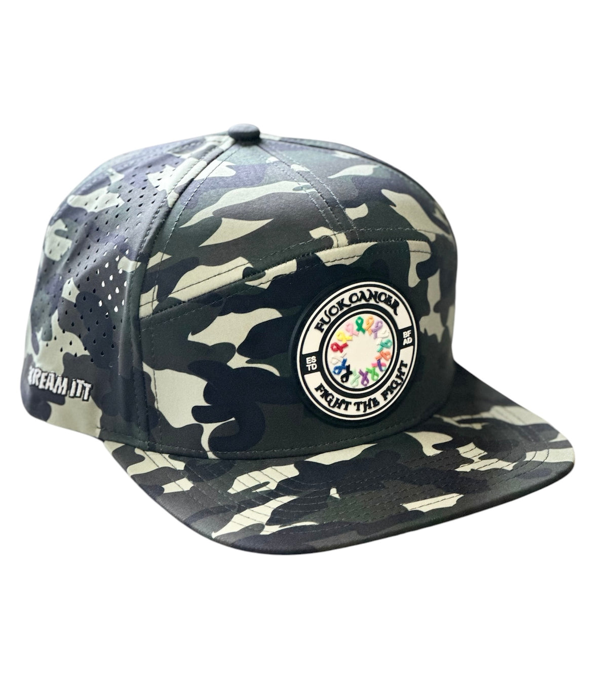 Fuck Cancer, Fight the Fight Waterproof Vented Snapback Hat - Select for more options