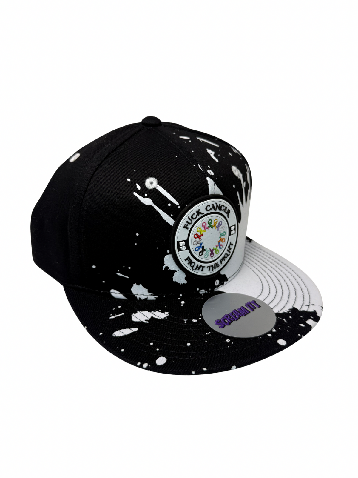 Fuck Cancer, Fight the Fight Snapback Cap - Select for more options