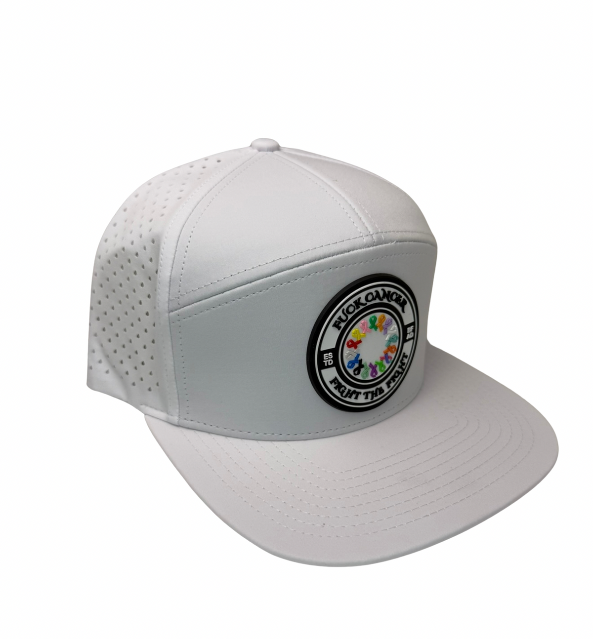 Fuck Cancer, Fight the Fight Waterproof Vented Snapback Hat - Select for more options