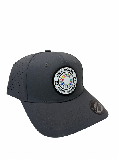 Fuck Cancer, Fight the Fight Perforated Adjustable Hat - Select for more color options