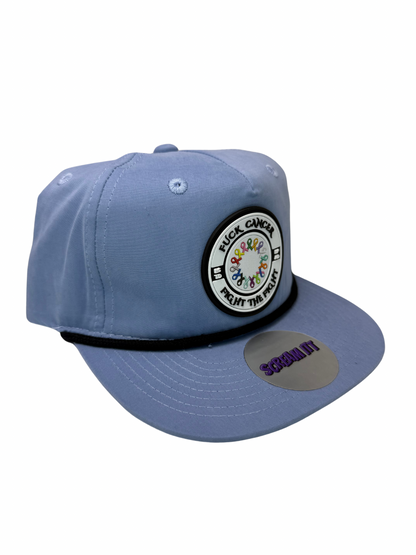 Fuck Cancer, Fight the Fight Retro Rope Hat - Select for more color options
