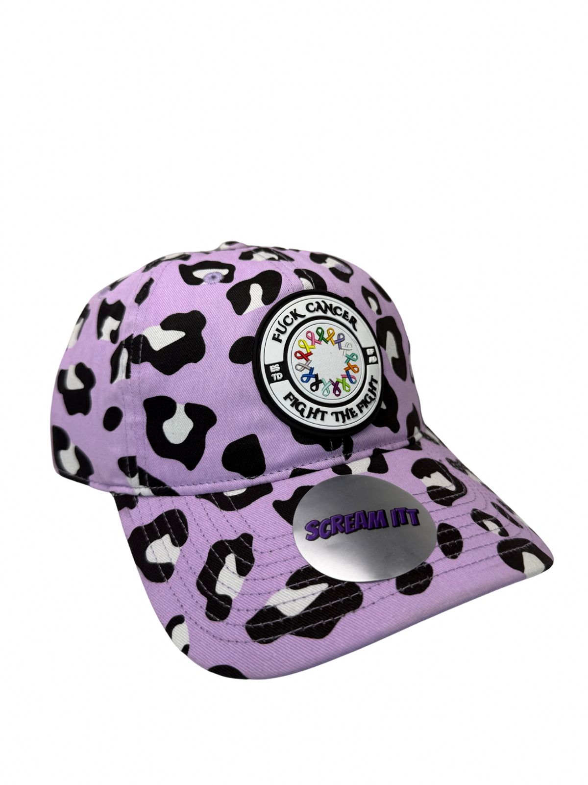 Fuck Cancer, Fight the Fight Relaxed Fit Hat - Select for more color options
