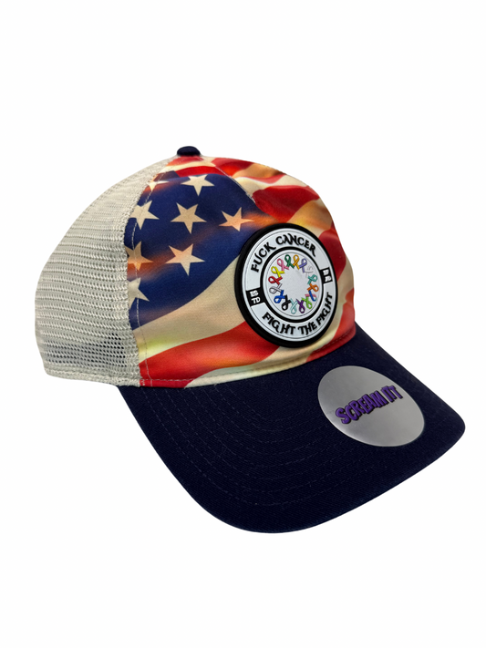 Fuck Cancer, Fight the Fight Relaxed Fit Trucker Hat - Select for more options