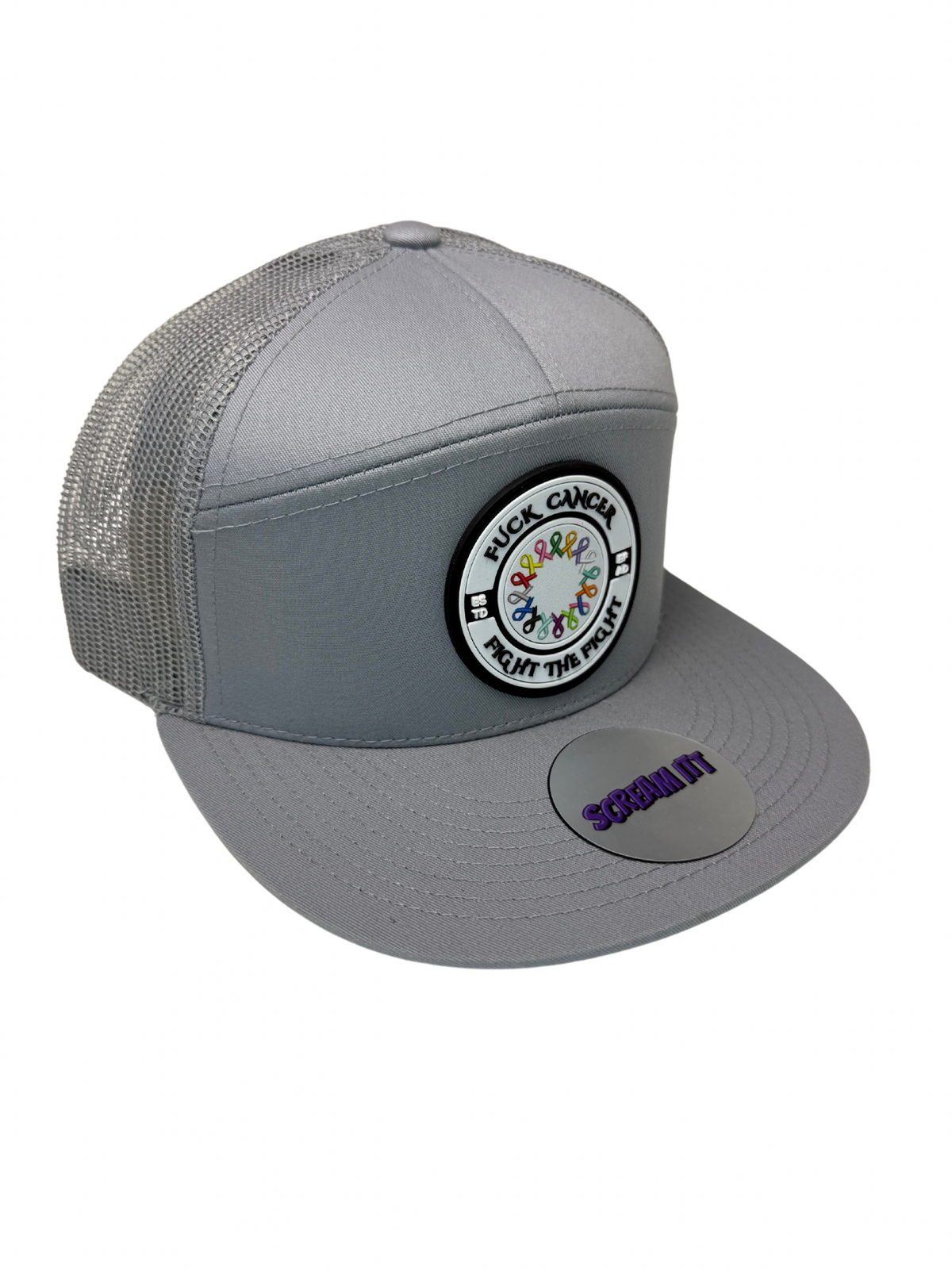 Fuck Cancer, Fight the Fight Trucker Snapback - Select for more color options