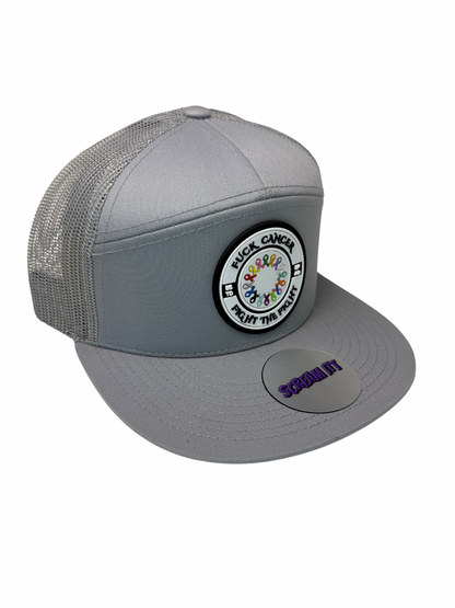 Fuck Cancer, Fight the Fight Trucker Snapback - Select for more color options