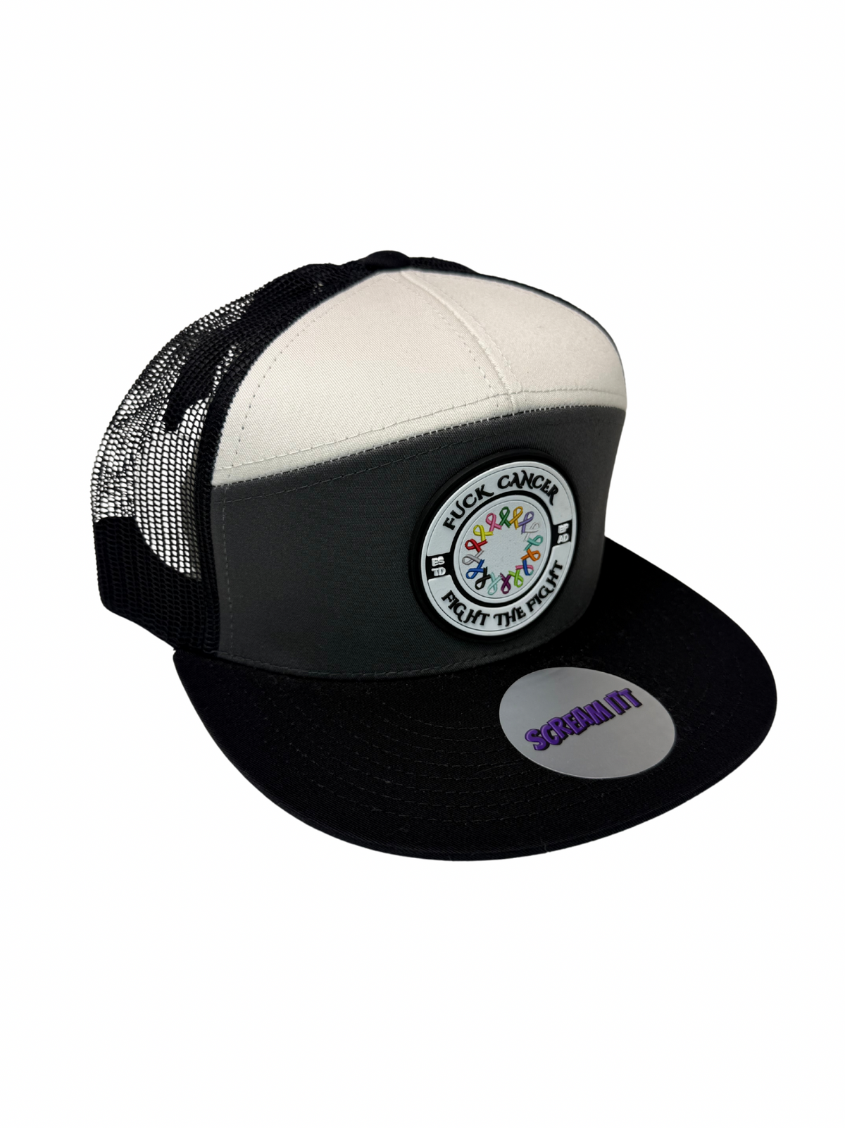 Fuck Cancer, Fight the Fight Trucker Snapback - Select for more color options