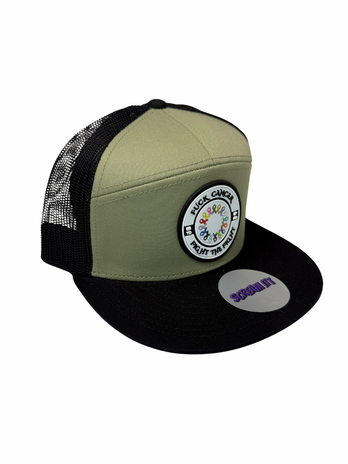 Fuck Cancer, Fight the Fight Trucker Snapback - Select for more color options