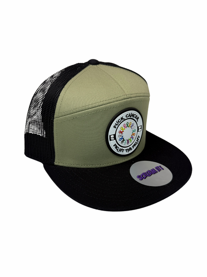 Fuck Cancer, Fight the Fight Trucker Snapback - Select for more color options