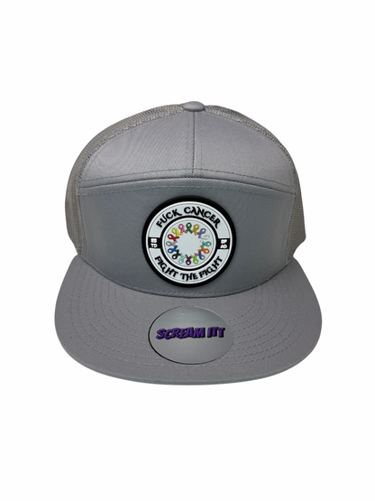 Fuck Cancer, Fight the Fight Trucker Snapback - Select for more color options
