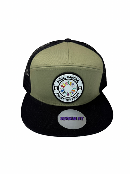 Fuck Cancer, Fight the Fight Trucker Snapback - Select for more color options