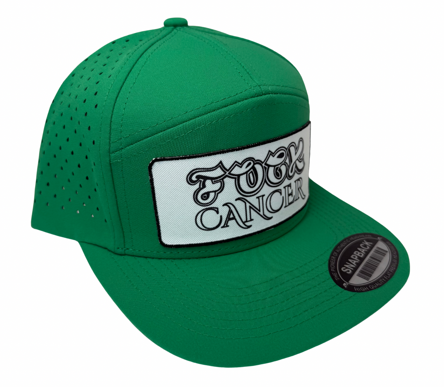Fuck Cancer Adjustable Perforated Tear-Shaped Vents Snapback Hats - Select for more color options