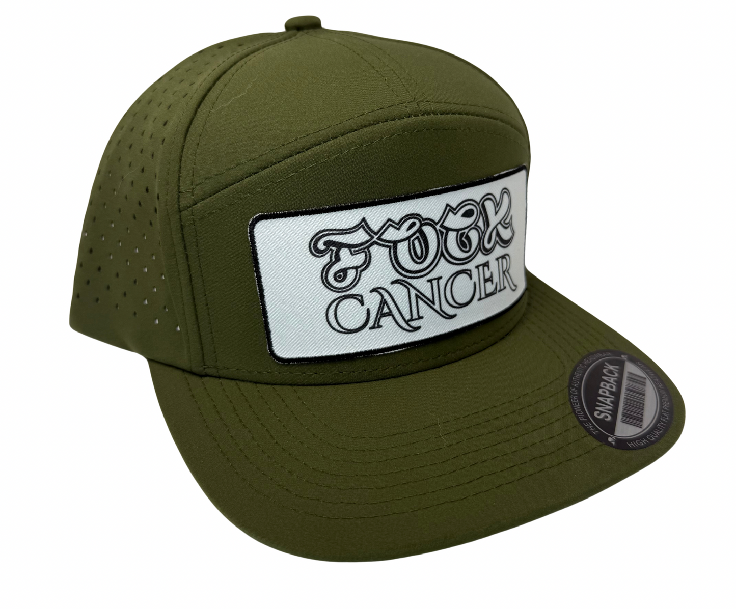Fuck Cancer Adjustable Perforated Tear-Shaped Vents Snapback Hats - Select for more color options