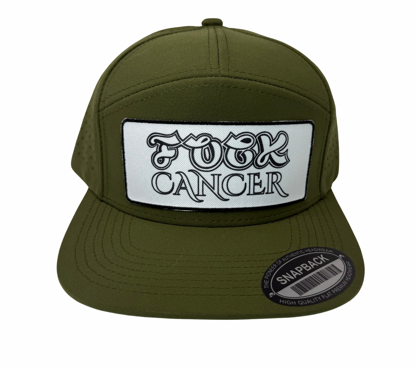 Fuck Cancer Adjustable Perforated Tear-Shaped Vents Snapback Hats - Select for more color options