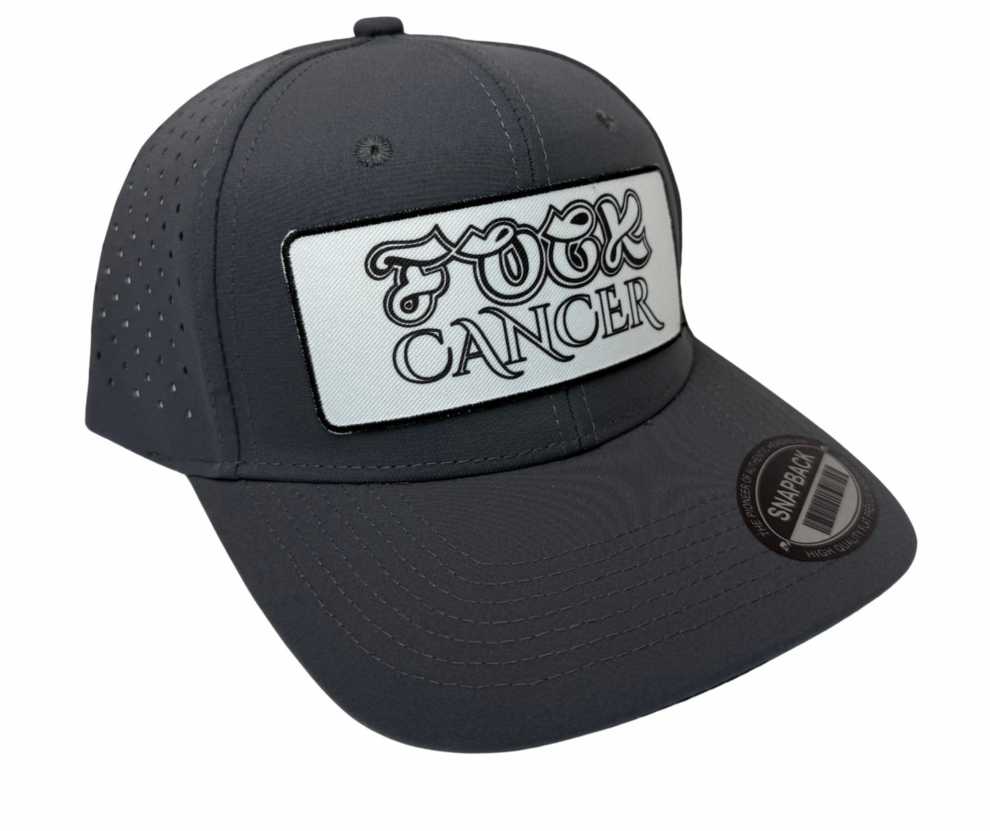 Fuck Cancer Adjustable Perforated Tear-Shaped Vents Snapback Hats - Select for more color options