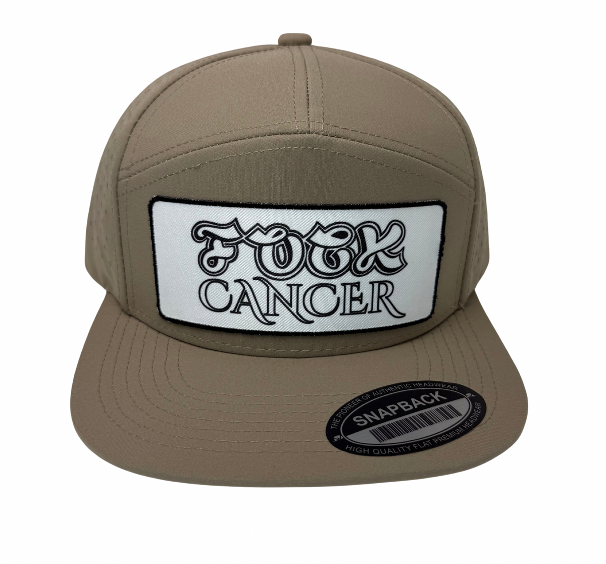 Fuck Cancer Adjustable Perforated Tear-Shaped Vents Snapback Hats - Select for more color options