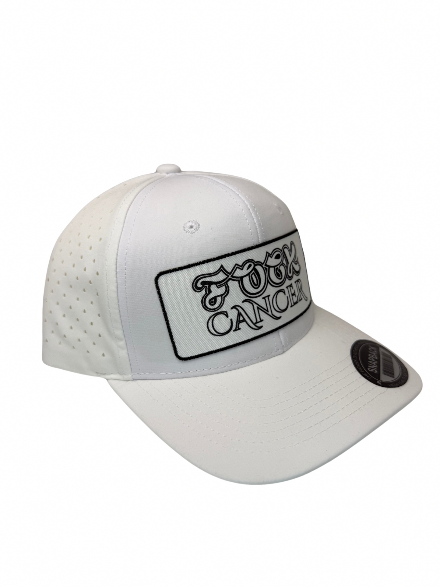 Fuck Cancer Adjustable Perforated Tear-Shaped Vents Snapback Hats - Select for more color options