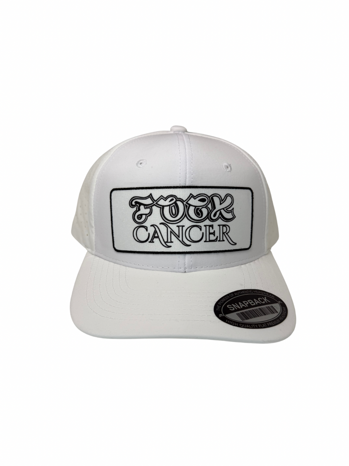 Fuck Cancer Adjustable Perforated Tear-Shaped Vents Snapback Hats - Select for more color options