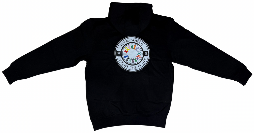 Fuck Cancer, Fight the Fight Zipper Hoodies