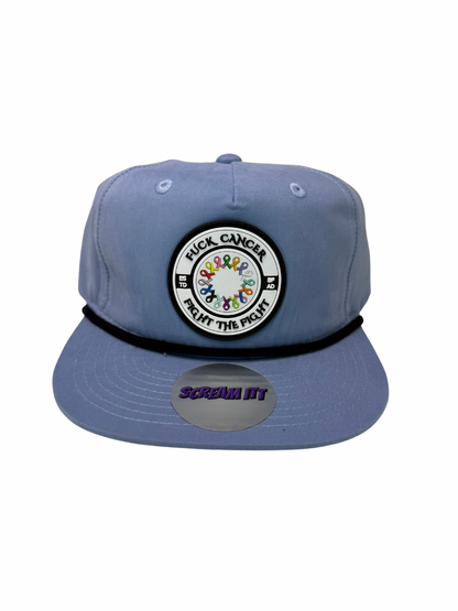 Fuck Cancer, Fight the Fight Retro Rope Hat - Select for more color options